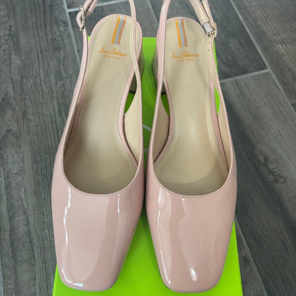 Sam Edelman Terra Slingback Block Heel size 9.5 Blush Color